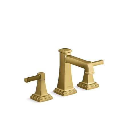 Kohler Riff Widespread Bathroom Sink Fct Vibrant Brushed Moderne Brass, 1.2 gpm 27399-4-2MB